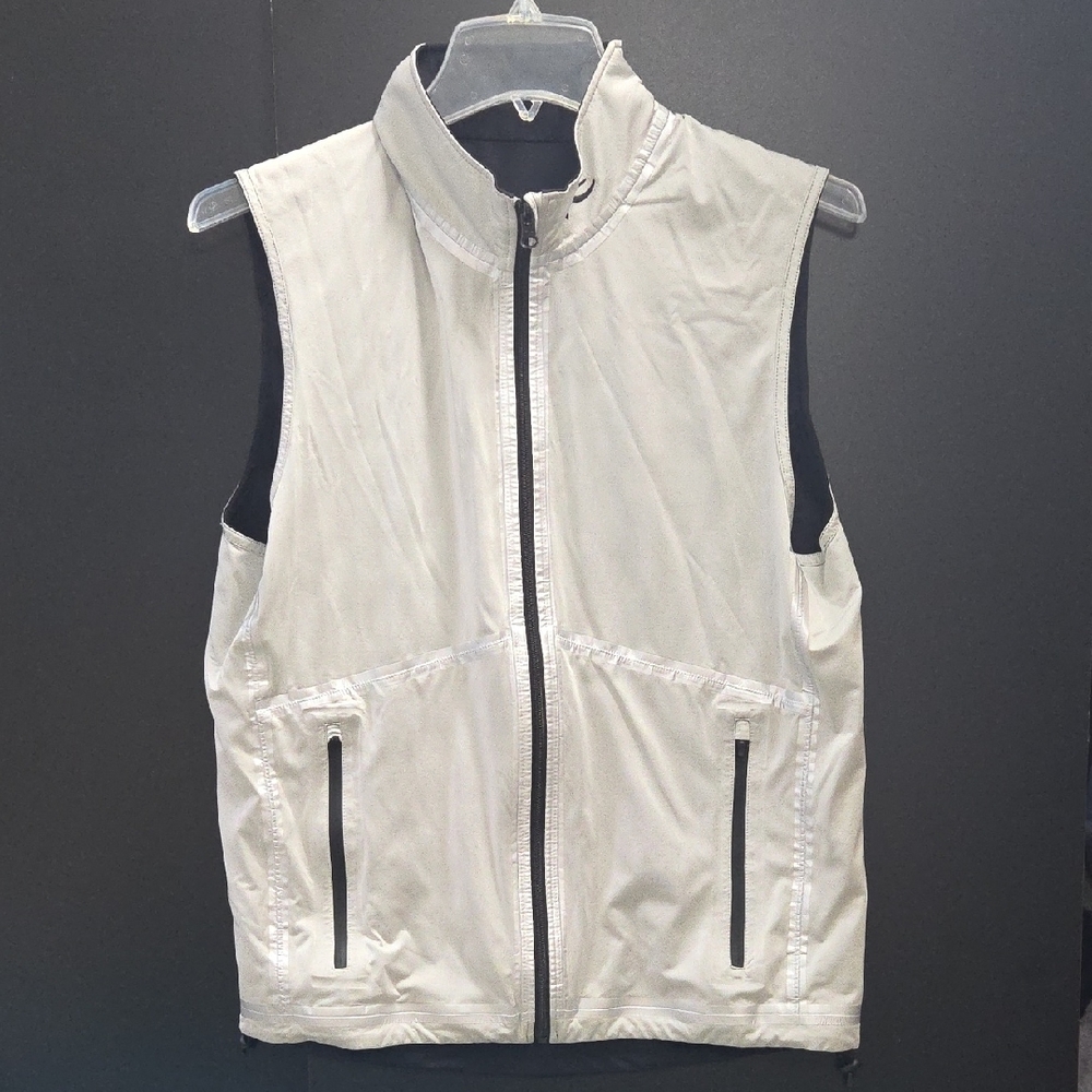 KJUS Gemini Reversible Men's White And Black Vest Golf